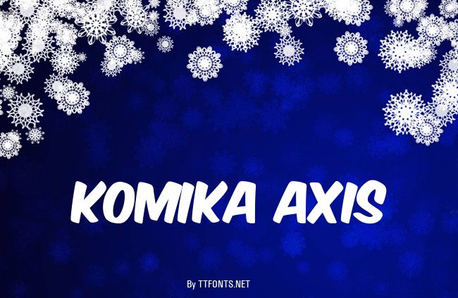 Komika Axis example
